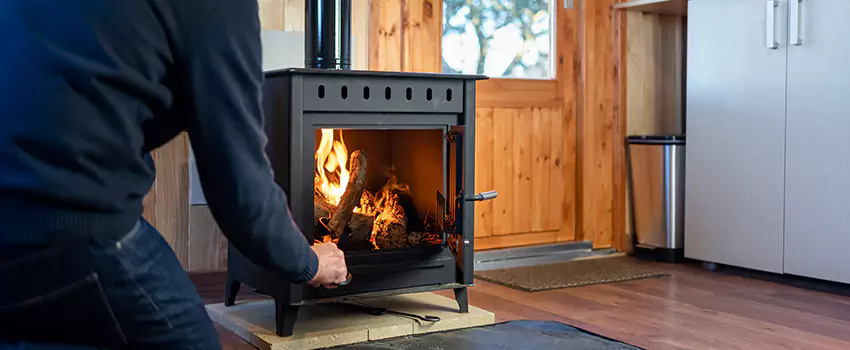 Open Hearth Wood Fireplace Installation in Broken Arrow, OK